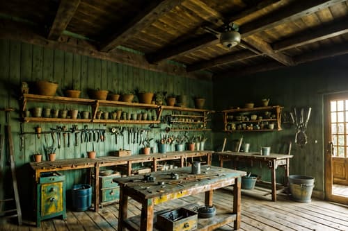 photo from pinterest of mediterranean-style interior designed (workshop interior) with wooden workbench and tool wall and messy and wooden workbench. . . cinematic photo, highly detailed, cinematic lighting, ultra-detailed, ultrarealistic, photorealism, 8k. trending on pinterest. mediterranean interior design style. masterpiece, cinematic light, ultrarealistic+, photorealistic+, 8k, raw photo, realistic, sharp focus on eyes, (symmetrical eyes), (intact eyes), hyperrealistic, highest quality, best quality, , highly detailed, masterpiece, best quality, extremely detailed 8k wallpaper, masterpiece, best quality, ultra-detailed, best shadow, detailed background, detailed face, detailed eyes, high contrast, best illumination, detailed face, dulux, caustic, dynamic angle, detailed glow. dramatic lighting. highly detailed, insanely detailed hair, symmetrical, intricate details, professionally retouched, 8k high definition. strong bokeh. award winning photo.