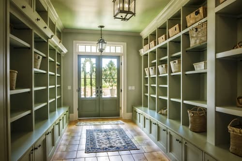 photo from pinterest of mediterranean-style interior designed (mudroom interior) with wall hooks for coats and a bench and high up storage and storage drawers and cabinets and cubbies and shelves for shoes and storage baskets. . . cinematic photo, highly detailed, cinematic lighting, ultra-detailed, ultrarealistic, photorealism, 8k. trending on pinterest. mediterranean interior design style. masterpiece, cinematic light, ultrarealistic+, photorealistic+, 8k, raw photo, realistic, sharp focus on eyes, (symmetrical eyes), (intact eyes), hyperrealistic, highest quality, best quality, , highly detailed, masterpiece, best quality, extremely detailed 8k wallpaper, masterpiece, best quality, ultra-detailed, best shadow, detailed background, detailed face, detailed eyes, high contrast, best illumination, detailed face, dulux, caustic, dynamic angle, detailed glow. dramatic lighting. highly detailed, insanely detailed hair, symmetrical, intricate details, professionally retouched, 8k high definition. strong bokeh. award winning photo.