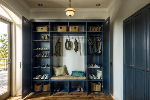 photo from pinterest of mediterranean-style interior designed (drop zone interior) with cubbies and a bench and storage baskets and shelves for shoes and lockers and high up storage and storage drawers and wall hooks for coats. . . cinematic photo, highly detailed, cinematic lighting, ultra-detailed, ultrarealistic, photorealism, 8k. trending on pinterest. mediterranean interior design style. masterpiece, cinematic light, ultrarealistic+, photorealistic+, 8k, raw photo, realistic, sharp focus on eyes, (symmetrical eyes), (intact eyes), hyperrealistic, highest quality, best quality, , highly detailed, masterpiece, best quality, extremely detailed 8k wallpaper, masterpiece, best quality, ultra-detailed, best shadow, detailed background, detailed face, detailed eyes, high contrast, best illumination, detailed face, dulux, caustic, dynamic angle, detailed glow. dramatic lighting. highly detailed, insanely detailed hair, symmetrical, intricate details, professionally retouched, 8k high definition. strong bokeh. award winning photo.