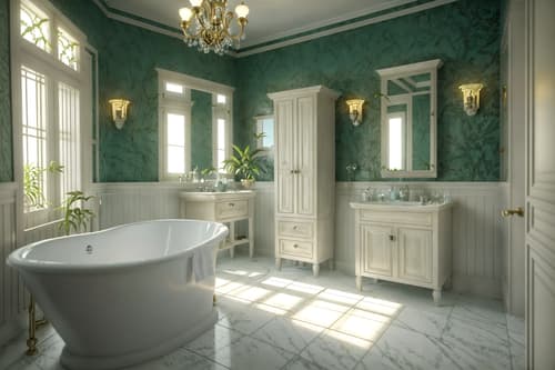photo from pinterest of mediterranean-style interior designed (bathroom interior) with bathroom cabinet and bath rail and mirror and bathtub and waste basket and toilet seat and plant and shower. . . cinematic photo, highly detailed, cinematic lighting, ultra-detailed, ultrarealistic, photorealism, 8k. trending on pinterest. mediterranean interior design style. masterpiece, cinematic light, ultrarealistic+, photorealistic+, 8k, raw photo, realistic, sharp focus on eyes, (symmetrical eyes), (intact eyes), hyperrealistic, highest quality, best quality, , highly detailed, masterpiece, best quality, extremely detailed 8k wallpaper, masterpiece, best quality, ultra-detailed, best shadow, detailed background, detailed face, detailed eyes, high contrast, best illumination, detailed face, dulux, caustic, dynamic angle, detailed glow. dramatic lighting. highly detailed, insanely detailed hair, symmetrical, intricate details, professionally retouched, 8k high definition. strong bokeh. award winning photo.