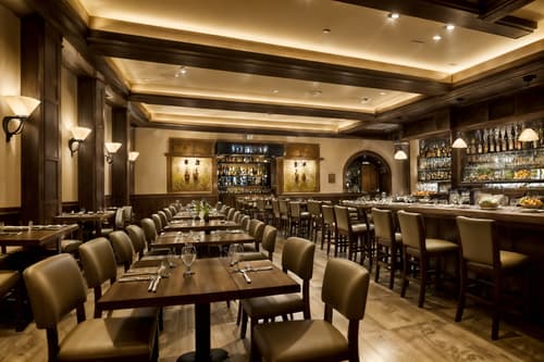 photo from pinterest of mediterranean-style interior designed (restaurant interior) with restaurant chairs and restaurant dining tables and restaurant bar and restaurant decor and restaurant chairs. . . cinematic photo, highly detailed, cinematic lighting, ultra-detailed, ultrarealistic, photorealism, 8k. trending on pinterest. mediterranean interior design style. masterpiece, cinematic light, ultrarealistic+, photorealistic+, 8k, raw photo, realistic, sharp focus on eyes, (symmetrical eyes), (intact eyes), hyperrealistic, highest quality, best quality, , highly detailed, masterpiece, best quality, extremely detailed 8k wallpaper, masterpiece, best quality, ultra-detailed, best shadow, detailed background, detailed face, detailed eyes, high contrast, best illumination, detailed face, dulux, caustic, dynamic angle, detailed glow. dramatic lighting. highly detailed, insanely detailed hair, symmetrical, intricate details, professionally retouched, 8k high definition. strong bokeh. award winning photo.
