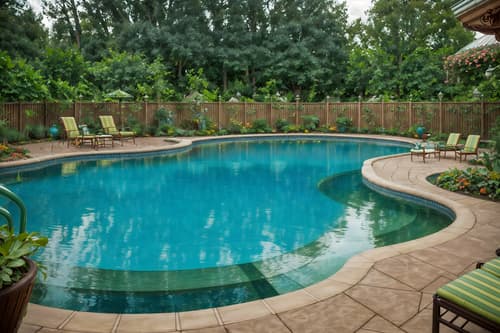 photo from pinterest of art nouveau-style designed (outdoor pool area ) with pool lights and pool and pool lounge chairs and pool lights. . with stained glass and curving, plant-like embellishments and wallpaper pattners of spider webs and soft, rounded lines and stained glass and arches and curved forms and natural materials and wallpaper patterns of stylized flowers. . cinematic photo, highly detailed, cinematic lighting, ultra-detailed, ultrarealistic, photorealism, 8k. trending on pinterest. art nouveau design style. masterpiece, cinematic light, ultrarealistic+, photorealistic+, 8k, raw photo, realistic, sharp focus on eyes, (symmetrical eyes), (intact eyes), hyperrealistic, highest quality, best quality, , highly detailed, masterpiece, best quality, extremely detailed 8k wallpaper, masterpiece, best quality, ultra-detailed, best shadow, detailed background, detailed face, detailed eyes, high contrast, best illumination, detailed face, dulux, caustic, dynamic angle, detailed glow. dramatic lighting. highly detailed, insanely detailed hair, symmetrical, intricate details, professionally retouched, 8k high definition. strong bokeh. award winning photo.