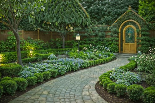 photo from pinterest of art nouveau-style designed (outdoor garden ) with garden tree and garden plants and grass and garden tree. . with curved glass and japanese motifs and natural materials and stained glass and wallpaper patterns of stylized flowers and curving, plant-like embellishments and soft, rounded lines and ashy colors. . cinematic photo, highly detailed, cinematic lighting, ultra-detailed, ultrarealistic, photorealism, 8k. trending on pinterest. art nouveau design style. masterpiece, cinematic light, ultrarealistic+, photorealistic+, 8k, raw photo, realistic, sharp focus on eyes, (symmetrical eyes), (intact eyes), hyperrealistic, highest quality, best quality, , highly detailed, masterpiece, best quality, extremely detailed 8k wallpaper, masterpiece, best quality, ultra-detailed, best shadow, detailed background, detailed face, detailed eyes, high contrast, best illumination, detailed face, dulux, caustic, dynamic angle, detailed glow. dramatic lighting. highly detailed, insanely detailed hair, symmetrical, intricate details, professionally retouched, 8k high definition. strong bokeh. award winning photo.