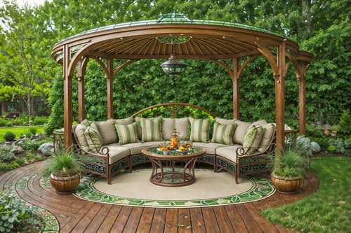 photo from pinterest of art nouveau-style designed (outdoor patio ) with grass and barbeque or grill and patio couch with pillows and deck with deck chairs and plant and grass. . with natural materials and stained glass and curved glass and mosaics and arches and curved forms and wallpaper pattners of spider webs and soft, rounded lines and stained glass. . cinematic photo, highly detailed, cinematic lighting, ultra-detailed, ultrarealistic, photorealism, 8k. trending on pinterest. art nouveau design style. masterpiece, cinematic light, ultrarealistic+, photorealistic+, 8k, raw photo, realistic, sharp focus on eyes, (symmetrical eyes), (intact eyes), hyperrealistic, highest quality, best quality, , highly detailed, masterpiece, best quality, extremely detailed 8k wallpaper, masterpiece, best quality, ultra-detailed, best shadow, detailed background, detailed face, detailed eyes, high contrast, best illumination, detailed face, dulux, caustic, dynamic angle, detailed glow. dramatic lighting. highly detailed, insanely detailed hair, symmetrical, intricate details, professionally retouched, 8k high definition. strong bokeh. award winning photo.
