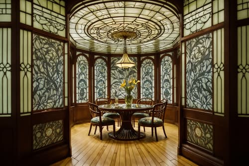 photo from pinterest of art nouveau-style interior designed (clothing store interior) . with soft, rounded lines and curved glass and wallpaper patterns of feathers and natural materials and wallpaper patterns of stylized flowers and stained glass and japanese motifs and wallpaper pattners of spider webs. . cinematic photo, highly detailed, cinematic lighting, ultra-detailed, ultrarealistic, photorealism, 8k. trending on pinterest. art nouveau interior design style. masterpiece, cinematic light, ultrarealistic+, photorealistic+, 8k, raw photo, realistic, sharp focus on eyes, (symmetrical eyes), (intact eyes), hyperrealistic, highest quality, best quality, , highly detailed, masterpiece, best quality, extremely detailed 8k wallpaper, masterpiece, best quality, ultra-detailed, best shadow, detailed background, detailed face, detailed eyes, high contrast, best illumination, detailed face, dulux, caustic, dynamic angle, detailed glow. dramatic lighting. highly detailed, insanely detailed hair, symmetrical, intricate details, professionally retouched, 8k high definition. strong bokeh. award winning photo.