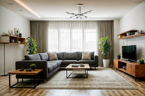 photo from pinterest of modern-style interior designed (living room interior) with coffee tables and chairs and televisions and electric lamps and bookshelves and plant and rug and furniture. . with neutral walls and textures and practicality and functionality and simple, clean lines and simplistic furniture and natural materials and elements and open and natural lighting and neutral walls and textures. . cinematic photo, highly detailed, cinematic lighting, ultra-detailed, ultrarealistic, photorealism, 8k. trending on pinterest. modern interior design style. masterpiece, cinematic light, ultrarealistic+, photorealistic+, 8k, raw photo, realistic, sharp focus on eyes, (symmetrical eyes), (intact eyes), hyperrealistic, highest quality, best quality, , highly detailed, masterpiece, best quality, extremely detailed 8k wallpaper, masterpiece, best quality, ultra-detailed, best shadow, detailed background, detailed face, detailed eyes, high contrast, best illumination, detailed face, dulux, caustic, dynamic angle, detailed glow. dramatic lighting. highly detailed, insanely detailed hair, symmetrical, intricate details, professionally retouched, 8k high definition. strong bokeh. award winning photo.