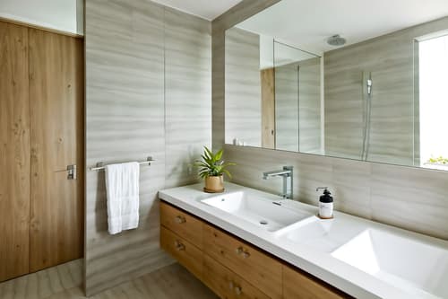 photo from pinterest of modern-style interior designed (hotel bathroom interior) with toilet seat and mirror and bath rail and plant and shower and bathtub and bath towel and bathroom sink with faucet. . with natural materials and elements and practicality and functionality and open and natural lighting and neutral walls and textures and simple, clean lines and simplistic furniture and natural materials and elements. . cinematic photo, highly detailed, cinematic lighting, ultra-detailed, ultrarealistic, photorealism, 8k. trending on pinterest. modern interior design style. masterpiece, cinematic light, ultrarealistic+, photorealistic+, 8k, raw photo, realistic, sharp focus on eyes, (symmetrical eyes), (intact eyes), hyperrealistic, highest quality, best quality, , highly detailed, masterpiece, best quality, extremely detailed 8k wallpaper, masterpiece, best quality, ultra-detailed, best shadow, detailed background, detailed face, detailed eyes, high contrast, best illumination, detailed face, dulux, caustic, dynamic angle, detailed glow. dramatic lighting. highly detailed, insanely detailed hair, symmetrical, intricate details, professionally retouched, 8k high definition. strong bokeh. award winning photo.