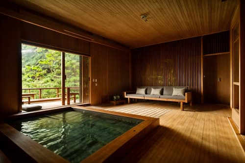 photo from pinterest of modern-style interior designed (onsen interior) . with natural materials and elements and open and natural lighting and neutral walls and textures and practicality and functionality and simple, clean lines and simplistic furniture and natural materials and elements. . cinematic photo, highly detailed, cinematic lighting, ultra-detailed, ultrarealistic, photorealism, 8k. trending on pinterest. modern interior design style. masterpiece, cinematic light, ultrarealistic+, photorealistic+, 8k, raw photo, realistic, sharp focus on eyes, (symmetrical eyes), (intact eyes), hyperrealistic, highest quality, best quality, , highly detailed, masterpiece, best quality, extremely detailed 8k wallpaper, masterpiece, best quality, ultra-detailed, best shadow, detailed background, detailed face, detailed eyes, high contrast, best illumination, detailed face, dulux, caustic, dynamic angle, detailed glow. dramatic lighting. highly detailed, insanely detailed hair, symmetrical, intricate details, professionally retouched, 8k high definition. strong bokeh. award winning photo.