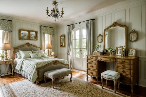 photo from pinterest of french country-style interior designed (kids room interior) with dresser closet and plant and kids desk and mirror and headboard and accent chair and storage bench or ottoman and bedside table or night stand. . with . . cinematic photo, highly detailed, cinematic lighting, ultra-detailed, ultrarealistic, photorealism, 8k. trending on pinterest. french country interior design style. masterpiece, cinematic light, ultrarealistic+, photorealistic+, 8k, raw photo, realistic, sharp focus on eyes, (symmetrical eyes), (intact eyes), hyperrealistic, highest quality, best quality, , highly detailed, masterpiece, best quality, extremely detailed 8k wallpaper, masterpiece, best quality, ultra-detailed, best shadow, detailed background, detailed face, detailed eyes, high contrast, best illumination, detailed face, dulux, caustic, dynamic angle, detailed glow. dramatic lighting. highly detailed, insanely detailed hair, symmetrical, intricate details, professionally retouched, 8k high definition. strong bokeh. award winning photo.