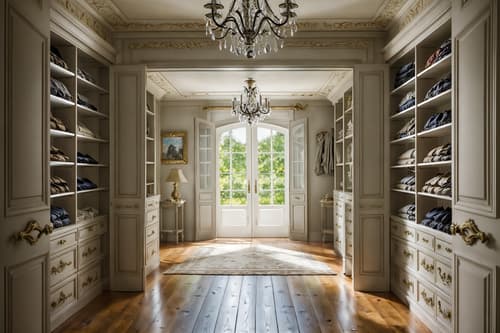 photo from pinterest of french country-style interior designed (walk in closet interior) . with . . cinematic photo, highly detailed, cinematic lighting, ultra-detailed, ultrarealistic, photorealism, 8k. trending on pinterest. french country interior design style. masterpiece, cinematic light, ultrarealistic+, photorealistic+, 8k, raw photo, realistic, sharp focus on eyes, (symmetrical eyes), (intact eyes), hyperrealistic, highest quality, best quality, , highly detailed, masterpiece, best quality, extremely detailed 8k wallpaper, masterpiece, best quality, ultra-detailed, best shadow, detailed background, detailed face, detailed eyes, high contrast, best illumination, detailed face, dulux, caustic, dynamic angle, detailed glow. dramatic lighting. highly detailed, insanely detailed hair, symmetrical, intricate details, professionally retouched, 8k high definition. strong bokeh. award winning photo.
