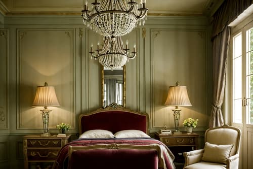 photo from pinterest of french country-style interior designed (hotel room interior) with working desk with desk chair and dresser closet and bed and night light and headboard and plant and accent chair and mirror. . with . . cinematic photo, highly detailed, cinematic lighting, ultra-detailed, ultrarealistic, photorealism, 8k. trending on pinterest. french country interior design style. masterpiece, cinematic light, ultrarealistic+, photorealistic+, 8k, raw photo, realistic, sharp focus on eyes, (symmetrical eyes), (intact eyes), hyperrealistic, highest quality, best quality, , highly detailed, masterpiece, best quality, extremely detailed 8k wallpaper, masterpiece, best quality, ultra-detailed, best shadow, detailed background, detailed face, detailed eyes, high contrast, best illumination, detailed face, dulux, caustic, dynamic angle, detailed glow. dramatic lighting. highly detailed, insanely detailed hair, symmetrical, intricate details, professionally retouched, 8k high definition. strong bokeh. award winning photo.