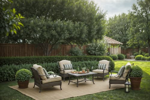 photo from pinterest of french country-style designed (outdoor patio ) with grass and barbeque or grill and deck with deck chairs and plant and patio couch with pillows and grass. . with . . cinematic photo, highly detailed, cinematic lighting, ultra-detailed, ultrarealistic, photorealism, 8k. trending on pinterest. french country design style. masterpiece, cinematic light, ultrarealistic+, photorealistic+, 8k, raw photo, realistic, sharp focus on eyes, (symmetrical eyes), (intact eyes), hyperrealistic, highest quality, best quality, , highly detailed, masterpiece, best quality, extremely detailed 8k wallpaper, masterpiece, best quality, ultra-detailed, best shadow, detailed background, detailed face, detailed eyes, high contrast, best illumination, detailed face, dulux, caustic, dynamic angle, detailed glow. dramatic lighting. highly detailed, insanely detailed hair, symmetrical, intricate details, professionally retouched, 8k high definition. strong bokeh. award winning photo.