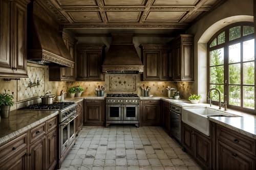 photo from pinterest of french country-style interior designed (kitchen interior) with sink and stove and plant and kitchen cabinets and worktops and refrigerator and sink. . with . . cinematic photo, highly detailed, cinematic lighting, ultra-detailed, ultrarealistic, photorealism, 8k. trending on pinterest. french country interior design style. masterpiece, cinematic light, ultrarealistic+, photorealistic+, 8k, raw photo, realistic, sharp focus on eyes, (symmetrical eyes), (intact eyes), hyperrealistic, highest quality, best quality, , highly detailed, masterpiece, best quality, extremely detailed 8k wallpaper, masterpiece, best quality, ultra-detailed, best shadow, detailed background, detailed face, detailed eyes, high contrast, best illumination, detailed face, dulux, caustic, dynamic angle, detailed glow. dramatic lighting. highly detailed, insanely detailed hair, symmetrical, intricate details, professionally retouched, 8k high definition. strong bokeh. award winning photo.