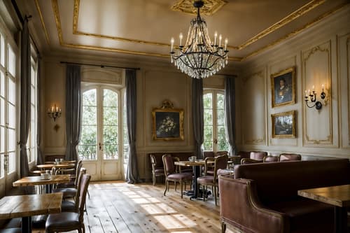 photo from pinterest of french country-style interior designed (coffee shop interior) . with . . cinematic photo, highly detailed, cinematic lighting, ultra-detailed, ultrarealistic, photorealism, 8k. trending on pinterest. french country interior design style. masterpiece, cinematic light, ultrarealistic+, photorealistic+, 8k, raw photo, realistic, sharp focus on eyes, (symmetrical eyes), (intact eyes), hyperrealistic, highest quality, best quality, , highly detailed, masterpiece, best quality, extremely detailed 8k wallpaper, masterpiece, best quality, ultra-detailed, best shadow, detailed background, detailed face, detailed eyes, high contrast, best illumination, detailed face, dulux, caustic, dynamic angle, detailed glow. dramatic lighting. highly detailed, insanely detailed hair, symmetrical, intricate details, professionally retouched, 8k high definition. strong bokeh. award winning photo.