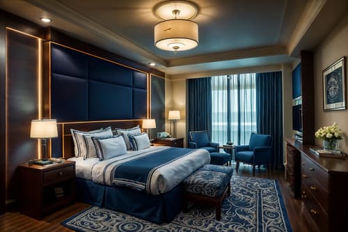 photo from pinterest of nautical-style interior designed (hotel room interior) with mirror and bed and storage bench or ottoman and bedside table or night stand and working desk with desk chair and night light and hotel bathroom and accent chair. . . cinematic photo, highly detailed, cinematic lighting, ultra-detailed, ultrarealistic, photorealism, 8k. trending on pinterest. nautical interior design style. masterpiece, cinematic light, ultrarealistic+, photorealistic+, 8k, raw photo, realistic, sharp focus on eyes, (symmetrical eyes), (intact eyes), hyperrealistic, highest quality, best quality, , highly detailed, masterpiece, best quality, extremely detailed 8k wallpaper, masterpiece, best quality, ultra-detailed, best shadow, detailed background, detailed face, detailed eyes, high contrast, best illumination, detailed face, dulux, caustic, dynamic angle, detailed glow. dramatic lighting. highly detailed, insanely detailed hair, symmetrical, intricate details, professionally retouched, 8k high definition. strong bokeh. award winning photo.