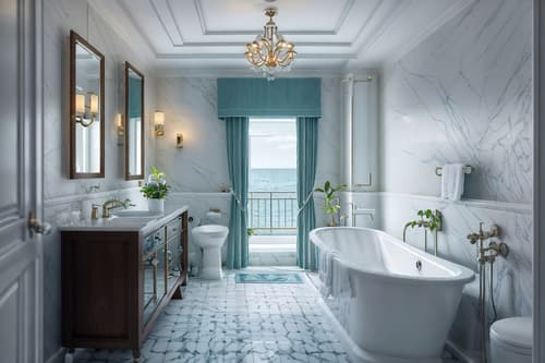 photo from pinterest of nautical-style interior designed (hotel bathroom interior) with bath towel and toilet seat and bathroom sink with faucet and bathroom cabinet and plant and shower and bath rail and bathtub. . . cinematic photo, highly detailed, cinematic lighting, ultra-detailed, ultrarealistic, photorealism, 8k. trending on pinterest. nautical interior design style. masterpiece, cinematic light, ultrarealistic+, photorealistic+, 8k, raw photo, realistic, sharp focus on eyes, (symmetrical eyes), (intact eyes), hyperrealistic, highest quality, best quality, , highly detailed, masterpiece, best quality, extremely detailed 8k wallpaper, masterpiece, best quality, ultra-detailed, best shadow, detailed background, detailed face, detailed eyes, high contrast, best illumination, detailed face, dulux, caustic, dynamic angle, detailed glow. dramatic lighting. highly detailed, insanely detailed hair, symmetrical, intricate details, professionally retouched, 8k high definition. strong bokeh. award winning photo.