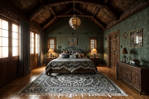 photo from pinterest of boho-chic-style interior designed (attic interior) . . cinematic photo, highly detailed, cinematic lighting, ultra-detailed, ultrarealistic, photorealism, 8k. trending on pinterest. boho-chic interior design style. masterpiece, cinematic light, ultrarealistic+, photorealistic+, 8k, raw photo, realistic, sharp focus on eyes, (symmetrical eyes), (intact eyes), hyperrealistic, highest quality, best quality, , highly detailed, masterpiece, best quality, extremely detailed 8k wallpaper, masterpiece, best quality, ultra-detailed, best shadow, detailed background, detailed face, detailed eyes, high contrast, best illumination, detailed face, dulux, caustic, dynamic angle, detailed glow. dramatic lighting. highly detailed, insanely detailed hair, symmetrical, intricate details, professionally retouched, 8k high definition. strong bokeh. award winning photo.