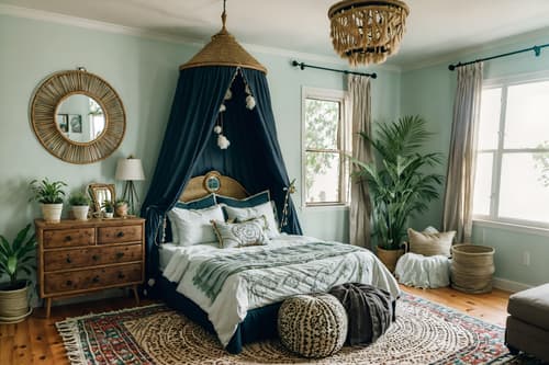 photo from pinterest of boho-chic-style interior designed (kids room interior) with plant and bed and headboard and dresser closet and storage bench or ottoman and night light and mirror and accent chair. . . cinematic photo, highly detailed, cinematic lighting, ultra-detailed, ultrarealistic, photorealism, 8k. trending on pinterest. boho-chic interior design style. masterpiece, cinematic light, ultrarealistic+, photorealistic+, 8k, raw photo, realistic, sharp focus on eyes, (symmetrical eyes), (intact eyes), hyperrealistic, highest quality, best quality, , highly detailed, masterpiece, best quality, extremely detailed 8k wallpaper, masterpiece, best quality, ultra-detailed, best shadow, detailed background, detailed face, detailed eyes, high contrast, best illumination, detailed face, dulux, caustic, dynamic angle, detailed glow. dramatic lighting. highly detailed, insanely detailed hair, symmetrical, intricate details, professionally retouched, 8k high definition. strong bokeh. award winning photo.