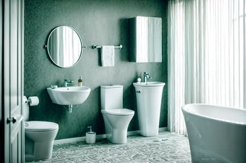 photo from pinterest of boho-chic-style interior designed (toilet interior) with toilet with toilet seat up and toilet paper hanger and sink with tap and toilet with toilet seat up. . . cinematic photo, highly detailed, cinematic lighting, ultra-detailed, ultrarealistic, photorealism, 8k. trending on pinterest. boho-chic interior design style. masterpiece, cinematic light, ultrarealistic+, photorealistic+, 8k, raw photo, realistic, sharp focus on eyes, (symmetrical eyes), (intact eyes), hyperrealistic, highest quality, best quality, , highly detailed, masterpiece, best quality, extremely detailed 8k wallpaper, masterpiece, best quality, ultra-detailed, best shadow, detailed background, detailed face, detailed eyes, high contrast, best illumination, detailed face, dulux, caustic, dynamic angle, detailed glow. dramatic lighting. highly detailed, insanely detailed hair, symmetrical, intricate details, professionally retouched, 8k high definition. strong bokeh. award winning photo.