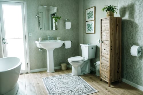 photo from pinterest of boho-chic-style interior designed (toilet interior) with toilet with toilet seat up and toilet paper hanger and sink with tap and toilet with toilet seat up. . . cinematic photo, highly detailed, cinematic lighting, ultra-detailed, ultrarealistic, photorealism, 8k. trending on pinterest. boho-chic interior design style. masterpiece, cinematic light, ultrarealistic+, photorealistic+, 8k, raw photo, realistic, sharp focus on eyes, (symmetrical eyes), (intact eyes), hyperrealistic, highest quality, best quality, , highly detailed, masterpiece, best quality, extremely detailed 8k wallpaper, masterpiece, best quality, ultra-detailed, best shadow, detailed background, detailed face, detailed eyes, high contrast, best illumination, detailed face, dulux, caustic, dynamic angle, detailed glow. dramatic lighting. highly detailed, insanely detailed hair, symmetrical, intricate details, professionally retouched, 8k high definition. strong bokeh. award winning photo.