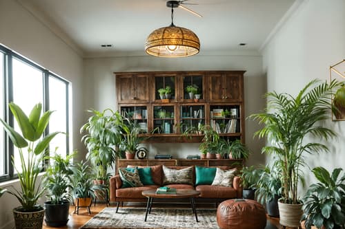 photo from pinterest of boho-chic-style interior designed (office interior) with office desks and cabinets and desk lamps and seating area with sofa and office chairs and lounge chairs and plants and computer desks. . . cinematic photo, highly detailed, cinematic lighting, ultra-detailed, ultrarealistic, photorealism, 8k. trending on pinterest. boho-chic interior design style. masterpiece, cinematic light, ultrarealistic+, photorealistic+, 8k, raw photo, realistic, sharp focus on eyes, (symmetrical eyes), (intact eyes), hyperrealistic, highest quality, best quality, , highly detailed, masterpiece, best quality, extremely detailed 8k wallpaper, masterpiece, best quality, ultra-detailed, best shadow, detailed background, detailed face, detailed eyes, high contrast, best illumination, detailed face, dulux, caustic, dynamic angle, detailed glow. dramatic lighting. highly detailed, insanely detailed hair, symmetrical, intricate details, professionally retouched, 8k high definition. strong bokeh. award winning photo.