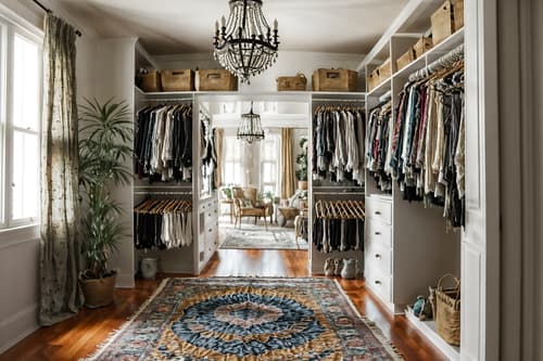 photo from pinterest of boho-chic-style interior designed (walk in closet interior) . . cinematic photo, highly detailed, cinematic lighting, ultra-detailed, ultrarealistic, photorealism, 8k. trending on pinterest. boho-chic interior design style. masterpiece, cinematic light, ultrarealistic+, photorealistic+, 8k, raw photo, realistic, sharp focus on eyes, (symmetrical eyes), (intact eyes), hyperrealistic, highest quality, best quality, , highly detailed, masterpiece, best quality, extremely detailed 8k wallpaper, masterpiece, best quality, ultra-detailed, best shadow, detailed background, detailed face, detailed eyes, high contrast, best illumination, detailed face, dulux, caustic, dynamic angle, detailed glow. dramatic lighting. highly detailed, insanely detailed hair, symmetrical, intricate details, professionally retouched, 8k high definition. strong bokeh. award winning photo.
