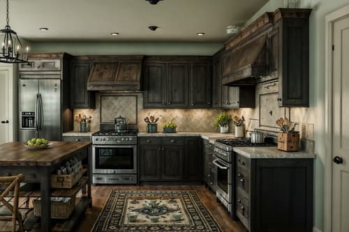 photo from pinterest of farmhouse-style interior designed (kitchen living combo interior) with occasional tables and stove and kitchen cabinets and sink and televisions and worktops and plant and rug. . with . . cinematic photo, highly detailed, cinematic lighting, ultra-detailed, ultrarealistic, photorealism, 8k. trending on pinterest. farmhouse interior design style. masterpiece, cinematic light, ultrarealistic+, photorealistic+, 8k, raw photo, realistic, sharp focus on eyes, (symmetrical eyes), (intact eyes), hyperrealistic, highest quality, best quality, , highly detailed, masterpiece, best quality, extremely detailed 8k wallpaper, masterpiece, best quality, ultra-detailed, best shadow, detailed background, detailed face, detailed eyes, high contrast, best illumination, detailed face, dulux, caustic, dynamic angle, detailed glow. dramatic lighting. highly detailed, insanely detailed hair, symmetrical, intricate details, professionally retouched, 8k high definition. strong bokeh. award winning photo.