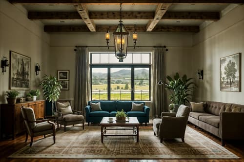 photo from pinterest of farmhouse-style interior designed (hotel lobby interior) with rug and furniture and coffee tables and plant and check in desk and hanging lamps and sofas and lounge chairs. . with . . cinematic photo, highly detailed, cinematic lighting, ultra-detailed, ultrarealistic, photorealism, 8k. trending on pinterest. farmhouse interior design style. masterpiece, cinematic light, ultrarealistic+, photorealistic+, 8k, raw photo, realistic, sharp focus on eyes, (symmetrical eyes), (intact eyes), hyperrealistic, highest quality, best quality, , highly detailed, masterpiece, best quality, extremely detailed 8k wallpaper, masterpiece, best quality, ultra-detailed, best shadow, detailed background, detailed face, detailed eyes, high contrast, best illumination, detailed face, dulux, caustic, dynamic angle, detailed glow. dramatic lighting. highly detailed, insanely detailed hair, symmetrical, intricate details, professionally retouched, 8k high definition. strong bokeh. award winning photo.