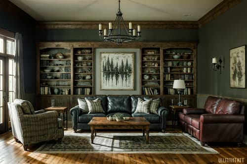 photo from pinterest of farmhouse-style interior designed (living room interior) with coffee tables and bookshelves and plant and occasional tables and furniture and televisions and chairs and sofa. . with . . cinematic photo, highly detailed, cinematic lighting, ultra-detailed, ultrarealistic, photorealism, 8k. trending on pinterest. farmhouse interior design style. masterpiece, cinematic light, ultrarealistic+, photorealistic+, 8k, raw photo, realistic, sharp focus on eyes, (symmetrical eyes), (intact eyes), hyperrealistic, highest quality, best quality, , highly detailed, masterpiece, best quality, extremely detailed 8k wallpaper, masterpiece, best quality, ultra-detailed, best shadow, detailed background, detailed face, detailed eyes, high contrast, best illumination, detailed face, dulux, caustic, dynamic angle, detailed glow. dramatic lighting. highly detailed, insanely detailed hair, symmetrical, intricate details, professionally retouched, 8k high definition. strong bokeh. award winning photo.