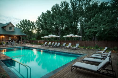 photo from pinterest of farmhouse-style designed (outdoor pool area ) with pool and pool lights and pool lounge chairs and pool. . with . . cinematic photo, highly detailed, cinematic lighting, ultra-detailed, ultrarealistic, photorealism, 8k. trending on pinterest. farmhouse design style. masterpiece, cinematic light, ultrarealistic+, photorealistic+, 8k, raw photo, realistic, sharp focus on eyes, (symmetrical eyes), (intact eyes), hyperrealistic, highest quality, best quality, , highly detailed, masterpiece, best quality, extremely detailed 8k wallpaper, masterpiece, best quality, ultra-detailed, best shadow, detailed background, detailed face, detailed eyes, high contrast, best illumination, detailed face, dulux, caustic, dynamic angle, detailed glow. dramatic lighting. highly detailed, insanely detailed hair, symmetrical, intricate details, professionally retouched, 8k high definition. strong bokeh. award winning photo.