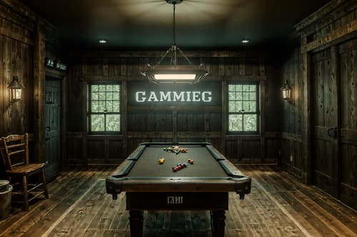 photo from pinterest of farmhouse-style interior designed (gaming room interior) . with . . cinematic photo, highly detailed, cinematic lighting, ultra-detailed, ultrarealistic, photorealism, 8k. trending on pinterest. farmhouse interior design style. masterpiece, cinematic light, ultrarealistic+, photorealistic+, 8k, raw photo, realistic, sharp focus on eyes, (symmetrical eyes), (intact eyes), hyperrealistic, highest quality, best quality, , highly detailed, masterpiece, best quality, extremely detailed 8k wallpaper, masterpiece, best quality, ultra-detailed, best shadow, detailed background, detailed face, detailed eyes, high contrast, best illumination, detailed face, dulux, caustic, dynamic angle, detailed glow. dramatic lighting. highly detailed, insanely detailed hair, symmetrical, intricate details, professionally retouched, 8k high definition. strong bokeh. award winning photo.