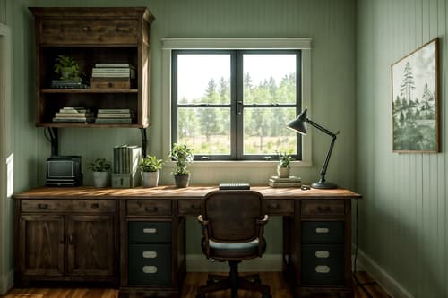 photo from pinterest of farmhouse-style interior designed (home office interior) with office chair and cabinets and plant and computer desk and desk lamp and office chair. . with . . cinematic photo, highly detailed, cinematic lighting, ultra-detailed, ultrarealistic, photorealism, 8k. trending on pinterest. farmhouse interior design style. masterpiece, cinematic light, ultrarealistic+, photorealistic+, 8k, raw photo, realistic, sharp focus on eyes, (symmetrical eyes), (intact eyes), hyperrealistic, highest quality, best quality, , highly detailed, masterpiece, best quality, extremely detailed 8k wallpaper, masterpiece, best quality, ultra-detailed, best shadow, detailed background, detailed face, detailed eyes, high contrast, best illumination, detailed face, dulux, caustic, dynamic angle, detailed glow. dramatic lighting. highly detailed, insanely detailed hair, symmetrical, intricate details, professionally retouched, 8k high definition. strong bokeh. award winning photo.