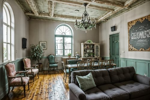 photo from pinterest of shabby chic-style interior designed (coworking space interior) with office desks and lounge chairs and seating area with sofa and office chairs and office desks. . . cinematic photo, highly detailed, cinematic lighting, ultra-detailed, ultrarealistic, photorealism, 8k. trending on pinterest. shabby chic interior design style. masterpiece, cinematic light, ultrarealistic+, photorealistic+, 8k, raw photo, realistic, sharp focus on eyes, (symmetrical eyes), (intact eyes), hyperrealistic, highest quality, best quality, , highly detailed, masterpiece, best quality, extremely detailed 8k wallpaper, masterpiece, best quality, ultra-detailed, best shadow, detailed background, detailed face, detailed eyes, high contrast, best illumination, detailed face, dulux, caustic, dynamic angle, detailed glow. dramatic lighting. highly detailed, insanely detailed hair, symmetrical, intricate details, professionally retouched, 8k high definition. strong bokeh. award winning photo.