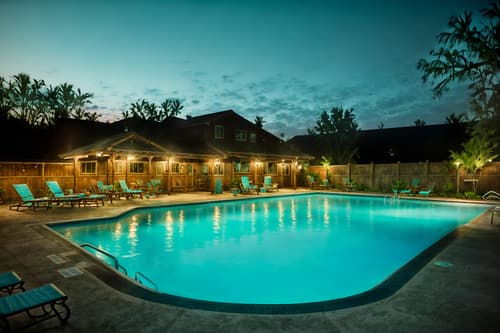 photo from pinterest of shabby chic-style designed (outdoor pool area ) with pool and pool lights and pool lounge chairs and pool. . . cinematic photo, highly detailed, cinematic lighting, ultra-detailed, ultrarealistic, photorealism, 8k. trending on pinterest. shabby chic design style. masterpiece, cinematic light, ultrarealistic+, photorealistic+, 8k, raw photo, realistic, sharp focus on eyes, (symmetrical eyes), (intact eyes), hyperrealistic, highest quality, best quality, , highly detailed, masterpiece, best quality, extremely detailed 8k wallpaper, masterpiece, best quality, ultra-detailed, best shadow, detailed background, detailed face, detailed eyes, high contrast, best illumination, detailed face, dulux, caustic, dynamic angle, detailed glow. dramatic lighting. highly detailed, insanely detailed hair, symmetrical, intricate details, professionally retouched, 8k high definition. strong bokeh. award winning photo.