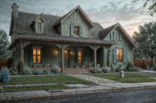 photo from pinterest of shabby chic-style exterior designed (house exterior exterior) . . cinematic photo, highly detailed, cinematic lighting, ultra-detailed, ultrarealistic, photorealism, 8k. trending on pinterest. shabby chic exterior design style. masterpiece, cinematic light, ultrarealistic+, photorealistic+, 8k, raw photo, realistic, sharp focus on eyes, (symmetrical eyes), (intact eyes), hyperrealistic, highest quality, best quality, , highly detailed, masterpiece, best quality, extremely detailed 8k wallpaper, masterpiece, best quality, ultra-detailed, best shadow, detailed background, detailed face, detailed eyes, high contrast, best illumination, detailed face, dulux, caustic, dynamic angle, detailed glow. dramatic lighting. highly detailed, insanely detailed hair, symmetrical, intricate details, professionally retouched, 8k high definition. strong bokeh. award winning photo.