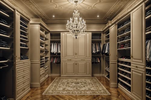 photo from pinterest of parisian-style interior designed (walk in closet interior) . . cinematic photo, highly detailed, cinematic lighting, ultra-detailed, ultrarealistic, photorealism, 8k. trending on pinterest. parisian interior design style. masterpiece, cinematic light, ultrarealistic+, photorealistic+, 8k, raw photo, realistic, sharp focus on eyes, (symmetrical eyes), (intact eyes), hyperrealistic, highest quality, best quality, , highly detailed, masterpiece, best quality, extremely detailed 8k wallpaper, masterpiece, best quality, ultra-detailed, best shadow, detailed background, detailed face, detailed eyes, high contrast, best illumination, detailed face, dulux, caustic, dynamic angle, detailed glow. dramatic lighting. highly detailed, insanely detailed hair, symmetrical, intricate details, professionally retouched, 8k high definition. strong bokeh. award winning photo.