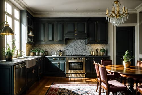 photo from pinterest of parisian-style interior designed (kitchen living combo interior) with plant and electric lamps and stove and plant and rug and furniture and kitchen cabinets and occasional tables. . . cinematic photo, highly detailed, cinematic lighting, ultra-detailed, ultrarealistic, photorealism, 8k. trending on pinterest. parisian interior design style. masterpiece, cinematic light, ultrarealistic+, photorealistic+, 8k, raw photo, realistic, sharp focus on eyes, (symmetrical eyes), (intact eyes), hyperrealistic, highest quality, best quality, , highly detailed, masterpiece, best quality, extremely detailed 8k wallpaper, masterpiece, best quality, ultra-detailed, best shadow, detailed background, detailed face, detailed eyes, high contrast, best illumination, detailed face, dulux, caustic, dynamic angle, detailed glow. dramatic lighting. highly detailed, insanely detailed hair, symmetrical, intricate details, professionally retouched, 8k high definition. strong bokeh. award winning photo.