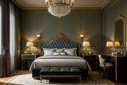 photo from pinterest of parisian-style interior designed (hotel room interior) with night light and plant and storage bench or ottoman and hotel bathroom and headboard and dresser closet and bed and working desk with desk chair. . . cinematic photo, highly detailed, cinematic lighting, ultra-detailed, ultrarealistic, photorealism, 8k. trending on pinterest. parisian interior design style. masterpiece, cinematic light, ultrarealistic+, photorealistic+, 8k, raw photo, realistic, sharp focus on eyes, (symmetrical eyes), (intact eyes), hyperrealistic, highest quality, best quality, , highly detailed, masterpiece, best quality, extremely detailed 8k wallpaper, masterpiece, best quality, ultra-detailed, best shadow, detailed background, detailed face, detailed eyes, high contrast, best illumination, detailed face, dulux, caustic, dynamic angle, detailed glow. dramatic lighting. highly detailed, insanely detailed hair, symmetrical, intricate details, professionally retouched, 8k high definition. strong bokeh. award winning photo.