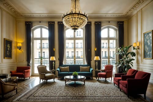 photo from pinterest of parisian-style interior designed (hotel lobby interior) with furniture and lounge chairs and sofas and rug and hanging lamps and plant and check in desk and coffee tables. . . cinematic photo, highly detailed, cinematic lighting, ultra-detailed, ultrarealistic, photorealism, 8k. trending on pinterest. parisian interior design style. masterpiece, cinematic light, ultrarealistic+, photorealistic+, 8k, raw photo, realistic, sharp focus on eyes, (symmetrical eyes), (intact eyes), hyperrealistic, highest quality, best quality, , highly detailed, masterpiece, best quality, extremely detailed 8k wallpaper, masterpiece, best quality, ultra-detailed, best shadow, detailed background, detailed face, detailed eyes, high contrast, best illumination, detailed face, dulux, caustic, dynamic angle, detailed glow. dramatic lighting. highly detailed, insanely detailed hair, symmetrical, intricate details, professionally retouched, 8k high definition. strong bokeh. award winning photo.