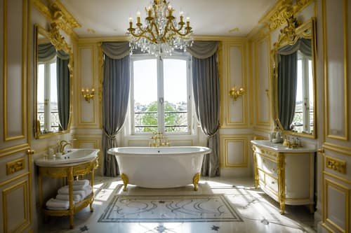 photo from pinterest of parisian-style interior designed (hotel bathroom interior) with plant and bath rail and toilet seat and bathroom sink with faucet and shower and bath towel and mirror and bathroom cabinet. . . cinematic photo, highly detailed, cinematic lighting, ultra-detailed, ultrarealistic, photorealism, 8k. trending on pinterest. parisian interior design style. masterpiece, cinematic light, ultrarealistic+, photorealistic+, 8k, raw photo, realistic, sharp focus on eyes, (symmetrical eyes), (intact eyes), hyperrealistic, highest quality, best quality, , highly detailed, masterpiece, best quality, extremely detailed 8k wallpaper, masterpiece, best quality, ultra-detailed, best shadow, detailed background, detailed face, detailed eyes, high contrast, best illumination, detailed face, dulux, caustic, dynamic angle, detailed glow. dramatic lighting. highly detailed, insanely detailed hair, symmetrical, intricate details, professionally retouched, 8k high definition. strong bokeh. award winning photo.