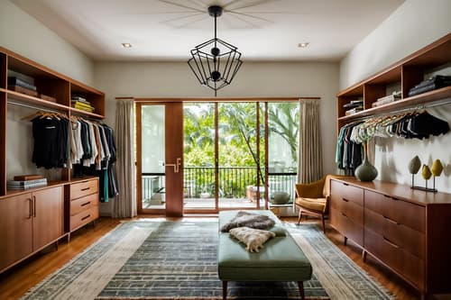 photo from pinterest of midcentury modern-style interior designed (walk in closet interior) . with organic and geometric shapes and muted tones and natural and manmade materials and vibrant colors and integrating indoor and outdoor motifs and function over form and nature indoors and mid century modern mobile chandelier. . cinematic photo, highly detailed, cinematic lighting, ultra-detailed, ultrarealistic, photorealism, 8k. trending on pinterest. midcentury modern interior design style. masterpiece, cinematic light, ultrarealistic+, photorealistic+, 8k, raw photo, realistic, sharp focus on eyes, (symmetrical eyes), (intact eyes), hyperrealistic, highest quality, best quality, , highly detailed, masterpiece, best quality, extremely detailed 8k wallpaper, masterpiece, best quality, ultra-detailed, best shadow, detailed background, detailed face, detailed eyes, high contrast, best illumination, detailed face, dulux, caustic, dynamic angle, detailed glow. dramatic lighting. highly detailed, insanely detailed hair, symmetrical, intricate details, professionally retouched, 8k high definition. strong bokeh. award winning photo.