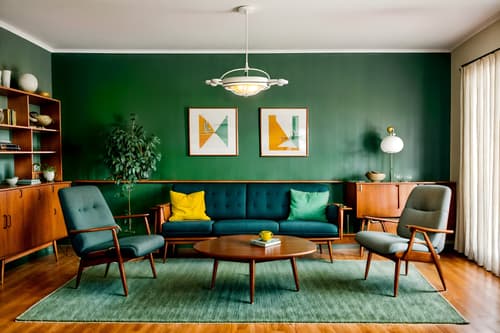 photo from pinterest of midcentury modern-style interior designed (kitchen living combo interior) with rug and coffee tables and chairs and furniture and sink and sofa and electric lamps and bookshelves. . with vibrant colors and natural and manmade materials and mid century modern mobile chandelier and function over form and minimalist and clean lines and muted tones and graphic shapes. . cinematic photo, highly detailed, cinematic lighting, ultra-detailed, ultrarealistic, photorealism, 8k. trending on pinterest. midcentury modern interior design style. masterpiece, cinematic light, ultrarealistic+, photorealistic+, 8k, raw photo, realistic, sharp focus on eyes, (symmetrical eyes), (intact eyes), hyperrealistic, highest quality, best quality, , highly detailed, masterpiece, best quality, extremely detailed 8k wallpaper, masterpiece, best quality, ultra-detailed, best shadow, detailed background, detailed face, detailed eyes, high contrast, best illumination, detailed face, dulux, caustic, dynamic angle, detailed glow. dramatic lighting. highly detailed, insanely detailed hair, symmetrical, intricate details, professionally retouched, 8k high definition. strong bokeh. award winning photo.