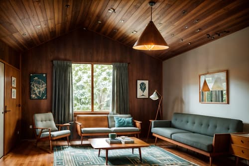photo from pinterest of midcentury modern-style interior designed (attic interior) . with integrating indoor and outdoor motifs and function over form and clean lines and natural and manmade materials and graphic shapes and vibrant colors and muted tones and wood pendant light mid century modern chandelier. . cinematic photo, highly detailed, cinematic lighting, ultra-detailed, ultrarealistic, photorealism, 8k. trending on pinterest. midcentury modern interior design style. masterpiece, cinematic light, ultrarealistic+, photorealistic+, 8k, raw photo, realistic, sharp focus on eyes, (symmetrical eyes), (intact eyes), hyperrealistic, highest quality, best quality, , highly detailed, masterpiece, best quality, extremely detailed 8k wallpaper, masterpiece, best quality, ultra-detailed, best shadow, detailed background, detailed face, detailed eyes, high contrast, best illumination, detailed face, dulux, caustic, dynamic angle, detailed glow. dramatic lighting. highly detailed, insanely detailed hair, symmetrical, intricate details, professionally retouched, 8k high definition. strong bokeh. award winning photo.