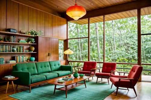 photo from pinterest of midcentury modern-style interior designed (living room interior) with plant and bookshelves and chairs and electric lamps and furniture and sofa and coffee tables and televisions. . with integrating indoor and outdoor motifs and vibrant colors and natural and manmade materials and wood pendant light mid century modern chandelier and function over form and minimalist and mid century modern mobile chandelier and nature indoors. . cinematic photo, highly detailed, cinematic lighting, ultra-detailed, ultrarealistic, photorealism, 8k. trending on pinterest. midcentury modern interior design style. masterpiece, cinematic light, ultrarealistic+, photorealistic+, 8k, raw photo, realistic, sharp focus on eyes, (symmetrical eyes), (intact eyes), hyperrealistic, highest quality, best quality, , highly detailed, masterpiece, best quality, extremely detailed 8k wallpaper, masterpiece, best quality, ultra-detailed, best shadow, detailed background, detailed face, detailed eyes, high contrast, best illumination, detailed face, dulux, caustic, dynamic angle, detailed glow. dramatic lighting. highly detailed, insanely detailed hair, symmetrical, intricate details, professionally retouched, 8k high definition. strong bokeh. award winning photo.