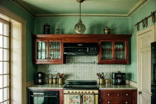 photo from pinterest of vintage-style interior designed (kitchen living combo interior) with worktops and sink and furniture and refrigerator and sofa and televisions and rug and bookshelves. . with . . cinematic photo, highly detailed, cinematic lighting, ultra-detailed, ultrarealistic, photorealism, 8k. trending on pinterest. vintage interior design style. masterpiece, cinematic light, ultrarealistic+, photorealistic+, 8k, raw photo, realistic, sharp focus on eyes, (symmetrical eyes), (intact eyes), hyperrealistic, highest quality, best quality, , highly detailed, masterpiece, best quality, extremely detailed 8k wallpaper, masterpiece, best quality, ultra-detailed, best shadow, detailed background, detailed face, detailed eyes, high contrast, best illumination, detailed face, dulux, caustic, dynamic angle, detailed glow. dramatic lighting. highly detailed, insanely detailed hair, symmetrical, intricate details, professionally retouched, 8k high definition. strong bokeh. award winning photo.