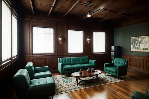 photo from pinterest of vintage-style interior designed (coworking space interior) with lounge chairs and seating area with sofa and office desks and office chairs and lounge chairs. . with . . cinematic photo, highly detailed, cinematic lighting, ultra-detailed, ultrarealistic, photorealism, 8k. trending on pinterest. vintage interior design style. masterpiece, cinematic light, ultrarealistic+, photorealistic+, 8k, raw photo, realistic, sharp focus on eyes, (symmetrical eyes), (intact eyes), hyperrealistic, highest quality, best quality, , highly detailed, masterpiece, best quality, extremely detailed 8k wallpaper, masterpiece, best quality, ultra-detailed, best shadow, detailed background, detailed face, detailed eyes, high contrast, best illumination, detailed face, dulux, caustic, dynamic angle, detailed glow. dramatic lighting. highly detailed, insanely detailed hair, symmetrical, intricate details, professionally retouched, 8k high definition. strong bokeh. award winning photo.