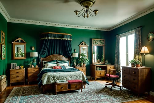 photo from pinterest of vintage-style interior designed (kids room interior) with plant and headboard and night light and bed and storage bench or ottoman and kids desk and bedside table or night stand and mirror. . with . . cinematic photo, highly detailed, cinematic lighting, ultra-detailed, ultrarealistic, photorealism, 8k. trending on pinterest. vintage interior design style. masterpiece, cinematic light, ultrarealistic+, photorealistic+, 8k, raw photo, realistic, sharp focus on eyes, (symmetrical eyes), (intact eyes), hyperrealistic, highest quality, best quality, , highly detailed, masterpiece, best quality, extremely detailed 8k wallpaper, masterpiece, best quality, ultra-detailed, best shadow, detailed background, detailed face, detailed eyes, high contrast, best illumination, detailed face, dulux, caustic, dynamic angle, detailed glow. dramatic lighting. highly detailed, insanely detailed hair, symmetrical, intricate details, professionally retouched, 8k high definition. strong bokeh. award winning photo.