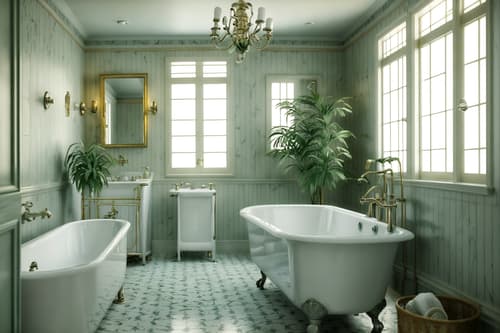 photo from pinterest of vintage-style interior designed (hotel bathroom interior) with bathtub and toilet seat and plant and shower and bathroom cabinet and bath rail and bathroom sink with faucet and waste basket. . with . . cinematic photo, highly detailed, cinematic lighting, ultra-detailed, ultrarealistic, photorealism, 8k. trending on pinterest. vintage interior design style. masterpiece, cinematic light, ultrarealistic+, photorealistic+, 8k, raw photo, realistic, sharp focus on eyes, (symmetrical eyes), (intact eyes), hyperrealistic, highest quality, best quality, , highly detailed, masterpiece, best quality, extremely detailed 8k wallpaper, masterpiece, best quality, ultra-detailed, best shadow, detailed background, detailed face, detailed eyes, high contrast, best illumination, detailed face, dulux, caustic, dynamic angle, detailed glow. dramatic lighting. highly detailed, insanely detailed hair, symmetrical, intricate details, professionally retouched, 8k high definition. strong bokeh. award winning photo.