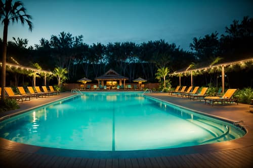 photo from pinterest of vintage-style designed (outdoor pool area ) with pool and pool lights and pool lounge chairs and pool. . with . . cinematic photo, highly detailed, cinematic lighting, ultra-detailed, ultrarealistic, photorealism, 8k. trending on pinterest. vintage design style. masterpiece, cinematic light, ultrarealistic+, photorealistic+, 8k, raw photo, realistic, sharp focus on eyes, (symmetrical eyes), (intact eyes), hyperrealistic, highest quality, best quality, , highly detailed, masterpiece, best quality, extremely detailed 8k wallpaper, masterpiece, best quality, ultra-detailed, best shadow, detailed background, detailed face, detailed eyes, high contrast, best illumination, detailed face, dulux, caustic, dynamic angle, detailed glow. dramatic lighting. highly detailed, insanely detailed hair, symmetrical, intricate details, professionally retouched, 8k high definition. strong bokeh. award winning photo.