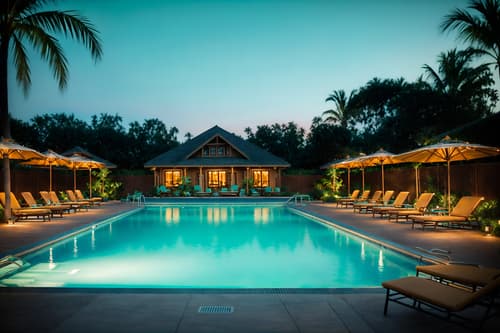 photo from pinterest of vintage-style designed (outdoor pool area ) with pool and pool lights and pool lounge chairs and pool. . with . . cinematic photo, highly detailed, cinematic lighting, ultra-detailed, ultrarealistic, photorealism, 8k. trending on pinterest. vintage design style. masterpiece, cinematic light, ultrarealistic+, photorealistic+, 8k, raw photo, realistic, sharp focus on eyes, (symmetrical eyes), (intact eyes), hyperrealistic, highest quality, best quality, , highly detailed, masterpiece, best quality, extremely detailed 8k wallpaper, masterpiece, best quality, ultra-detailed, best shadow, detailed background, detailed face, detailed eyes, high contrast, best illumination, detailed face, dulux, caustic, dynamic angle, detailed glow. dramatic lighting. highly detailed, insanely detailed hair, symmetrical, intricate details, professionally retouched, 8k high definition. strong bokeh. award winning photo.
